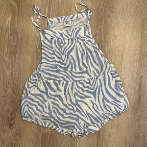 Princess Polly Utopia Romper Zebra Print